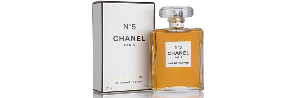 Chanel No. 5 perfume bottle and packaging