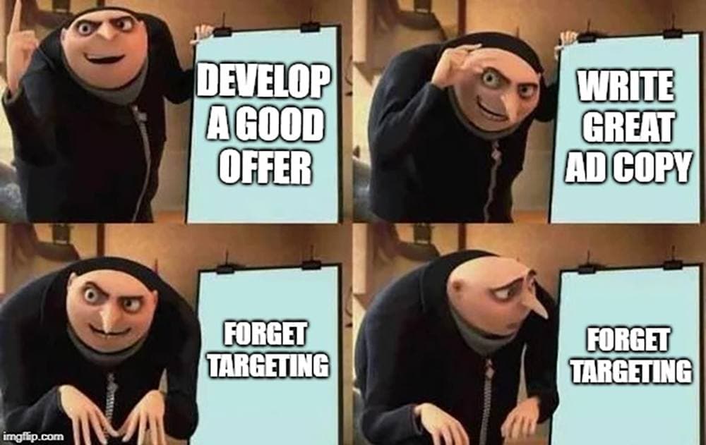 Meme showing animated villain with three-step plan panels