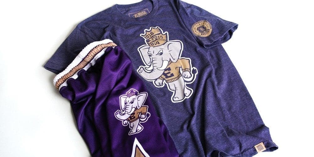 Element Three kickball event apparel with elephant logo