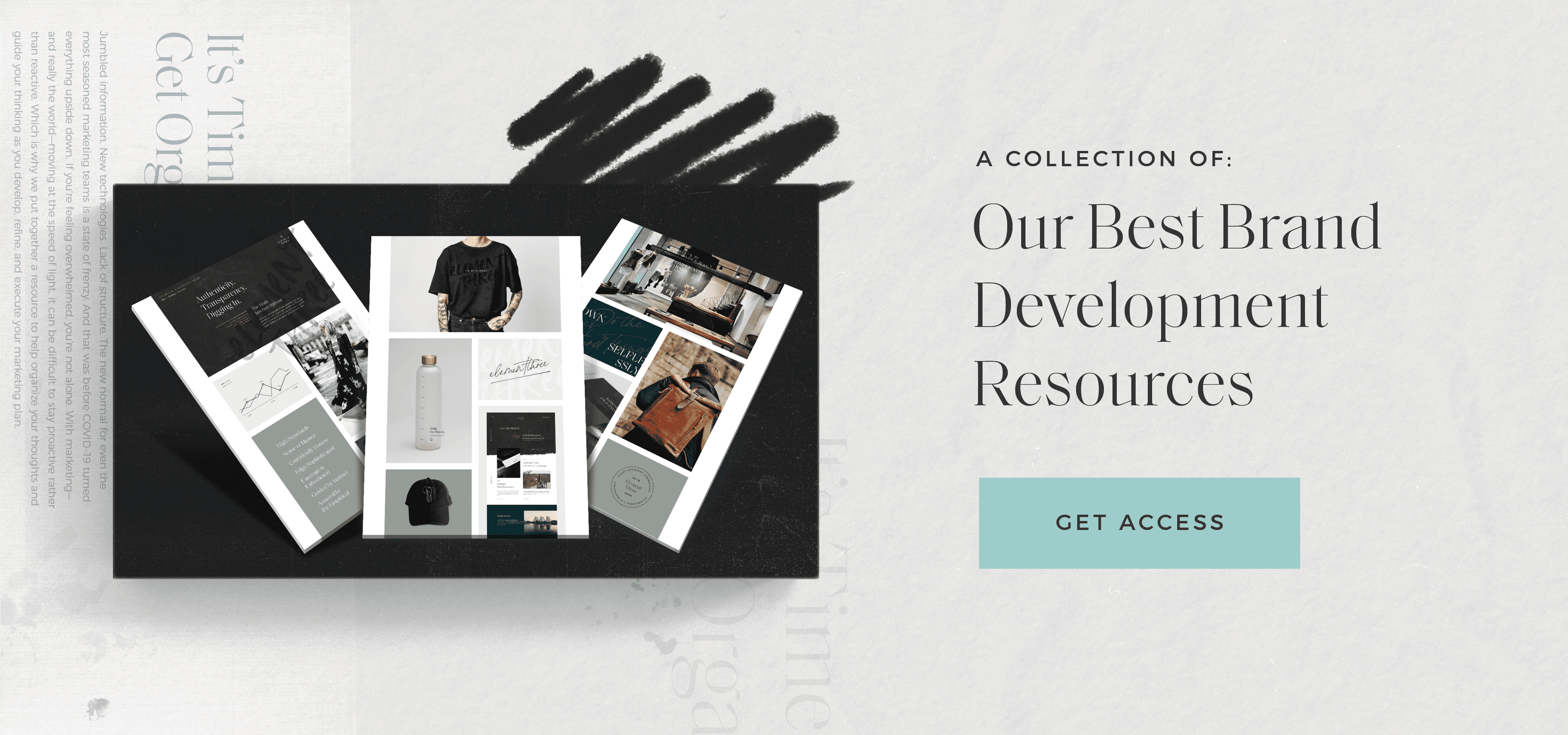 Brand development resources promotional graphic