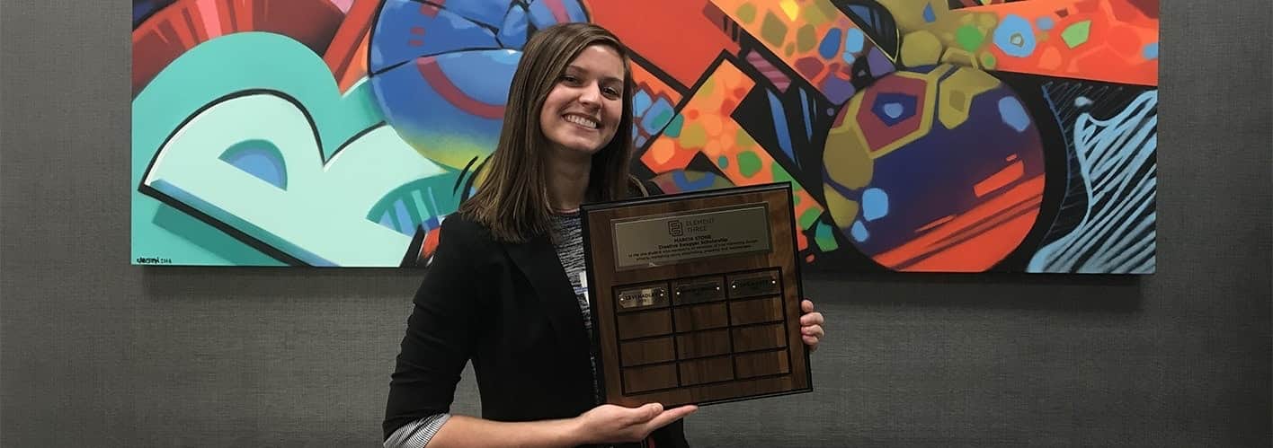 Element Three Awards 2018 Marcia Stone Creative Swagger Scholarship to Herron Senior Caila Lutz