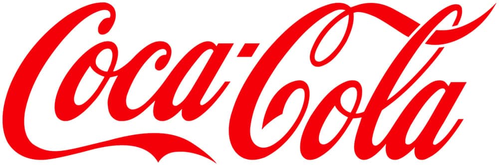 Coca-Cola script logo in red