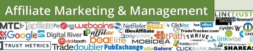Affiliate marketing platform and network logos