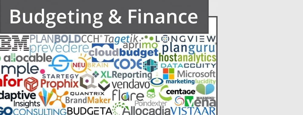 Budgeting & Finance software logos word cloud