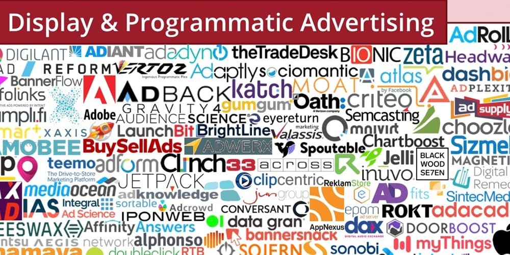 Technology logos for display and programmatic advertising platforms