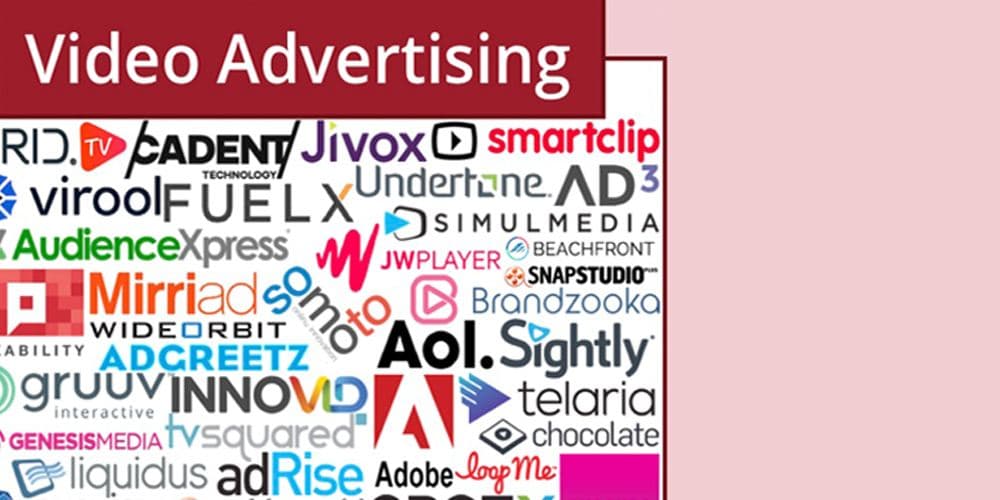Technology logos for video advertising platforms