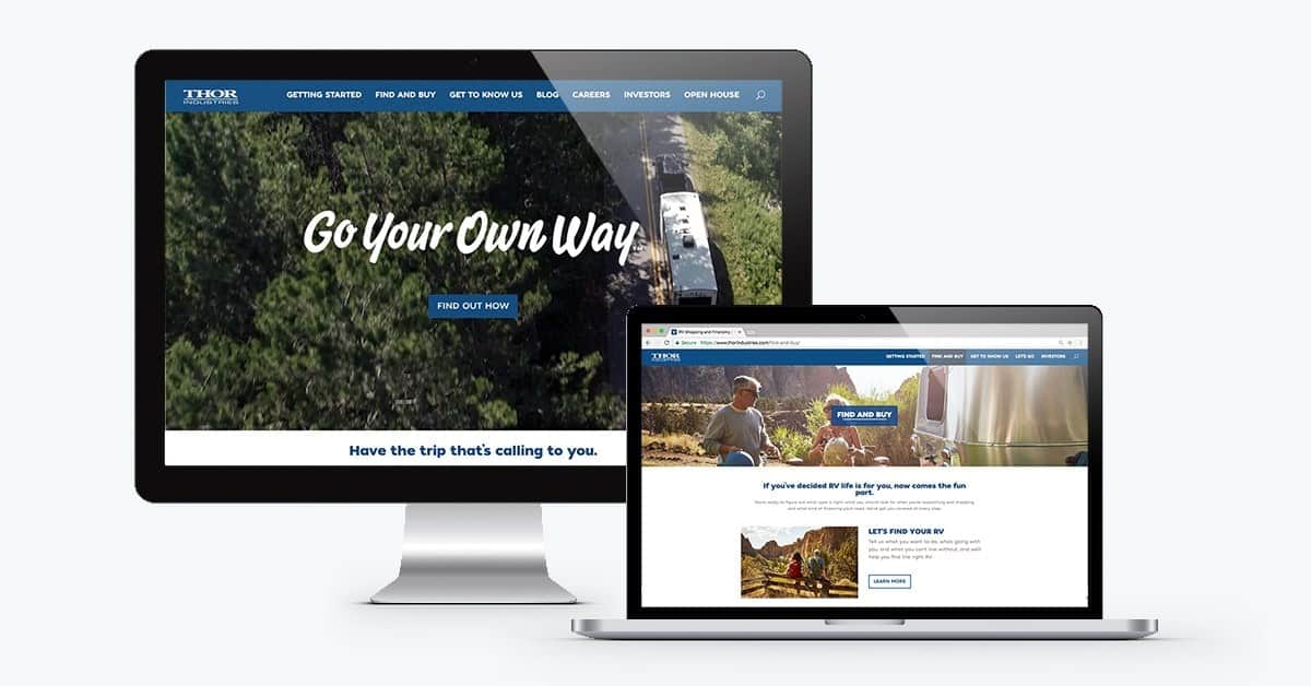 Thor Industries Website Redesign