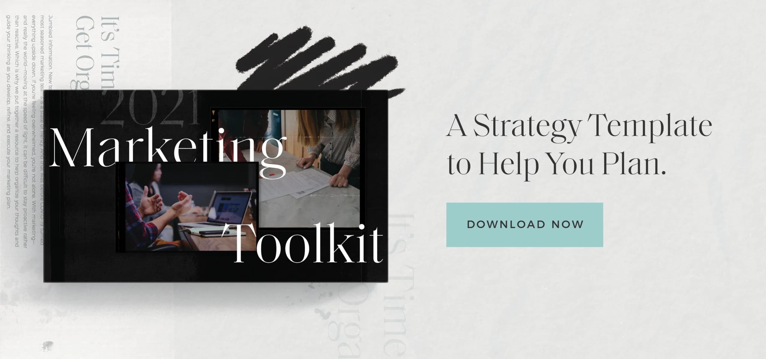 HubSpot Marketing Toolkit guide with strategy template