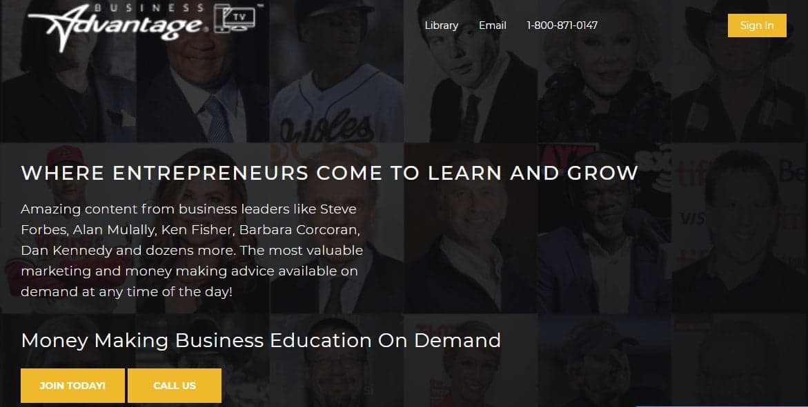 Business Advantage TV platform promoting entrepreneurial education