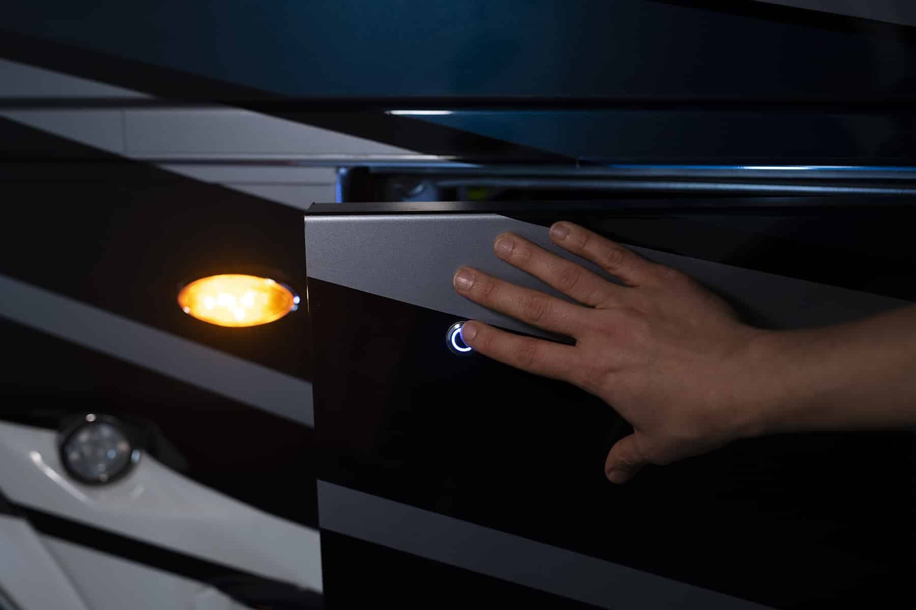 Push-button door detail