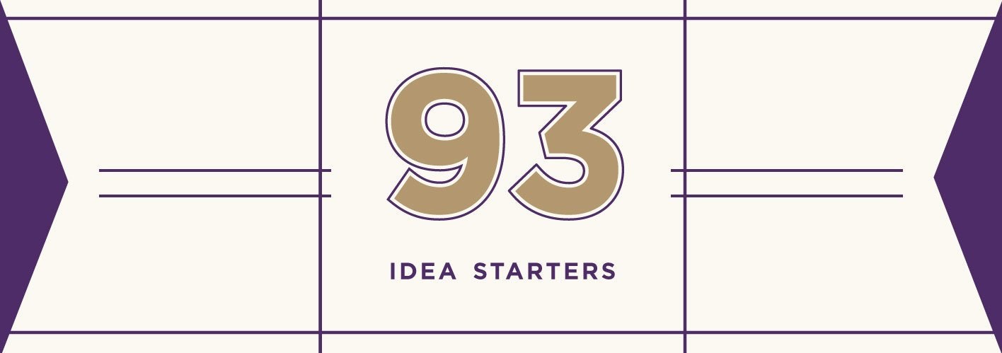 93 Idea Starters for Marketing Blog Posts