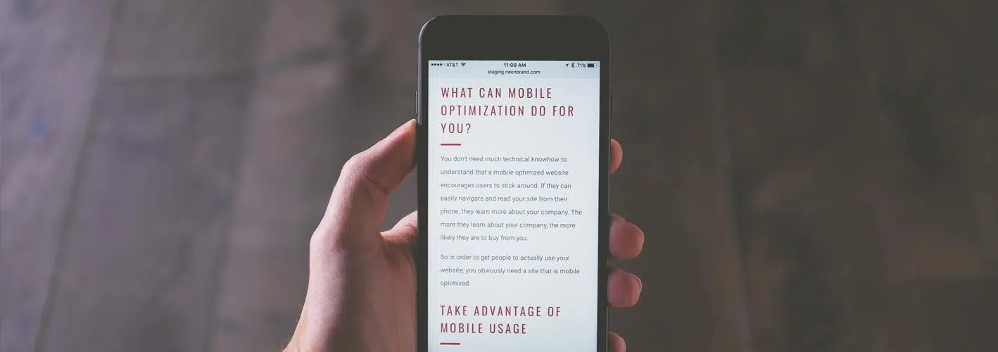 mobile design aesthetic mockup displayed on a smartphone
