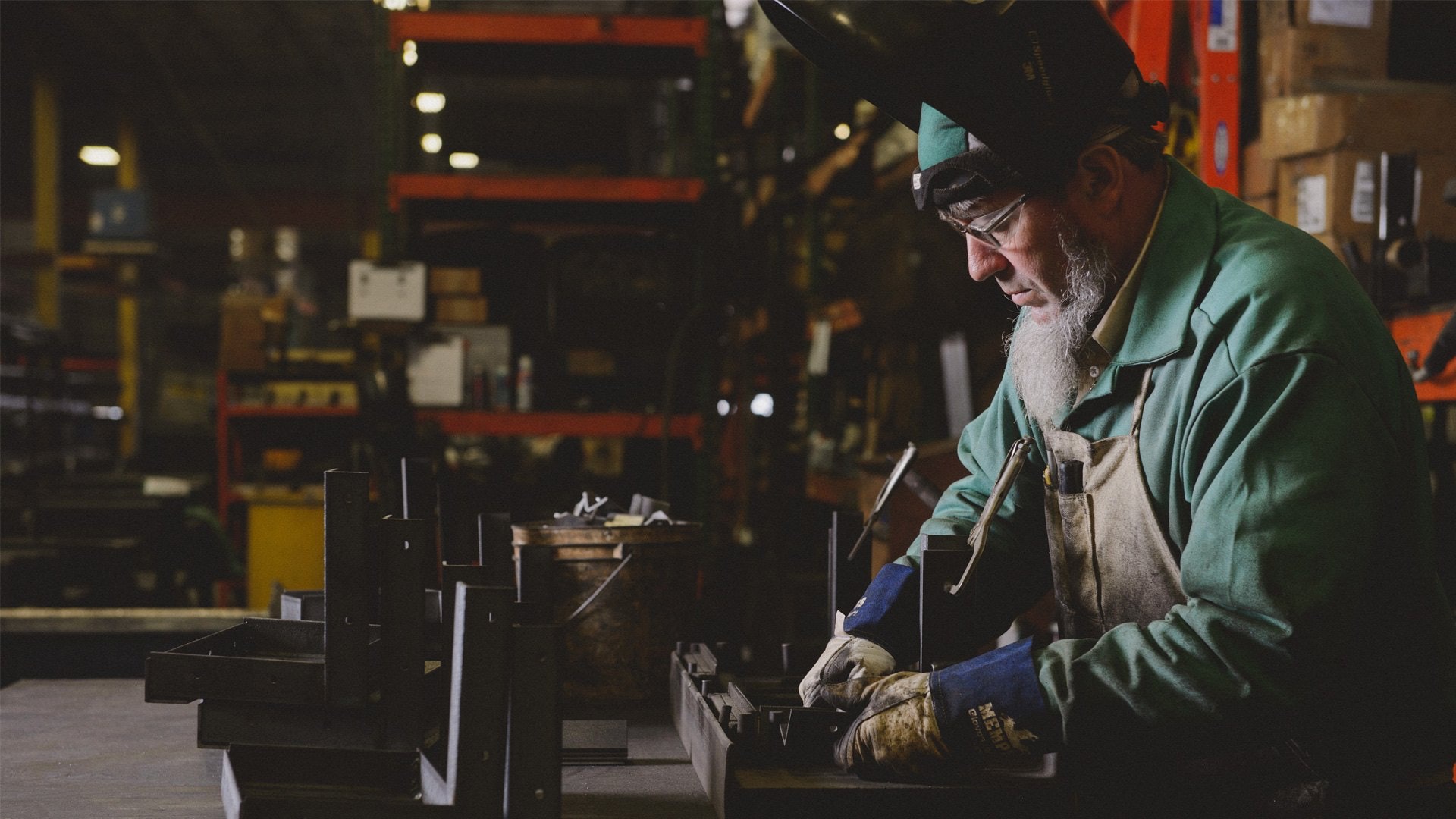 manufacturer working at a station