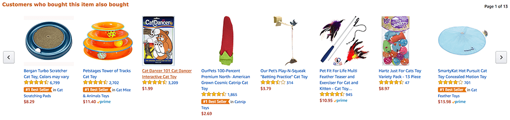 amazon product reccomendations