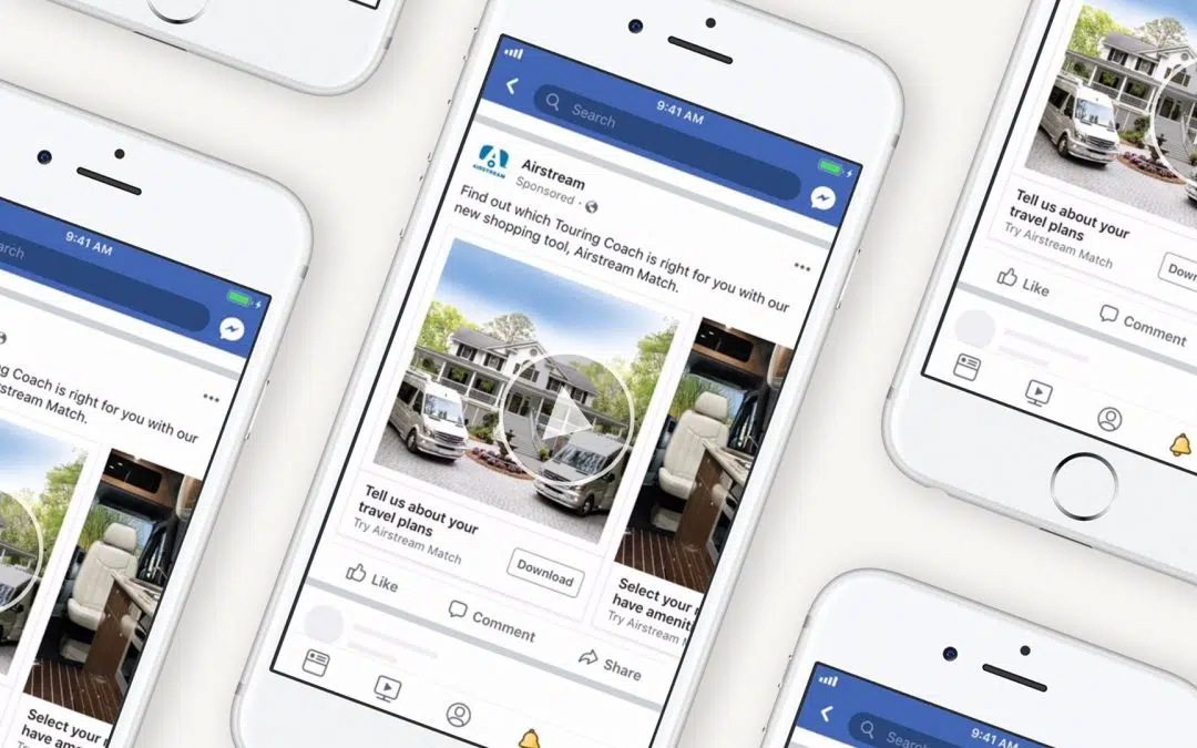 Airstream Facebook Ads on iPhone