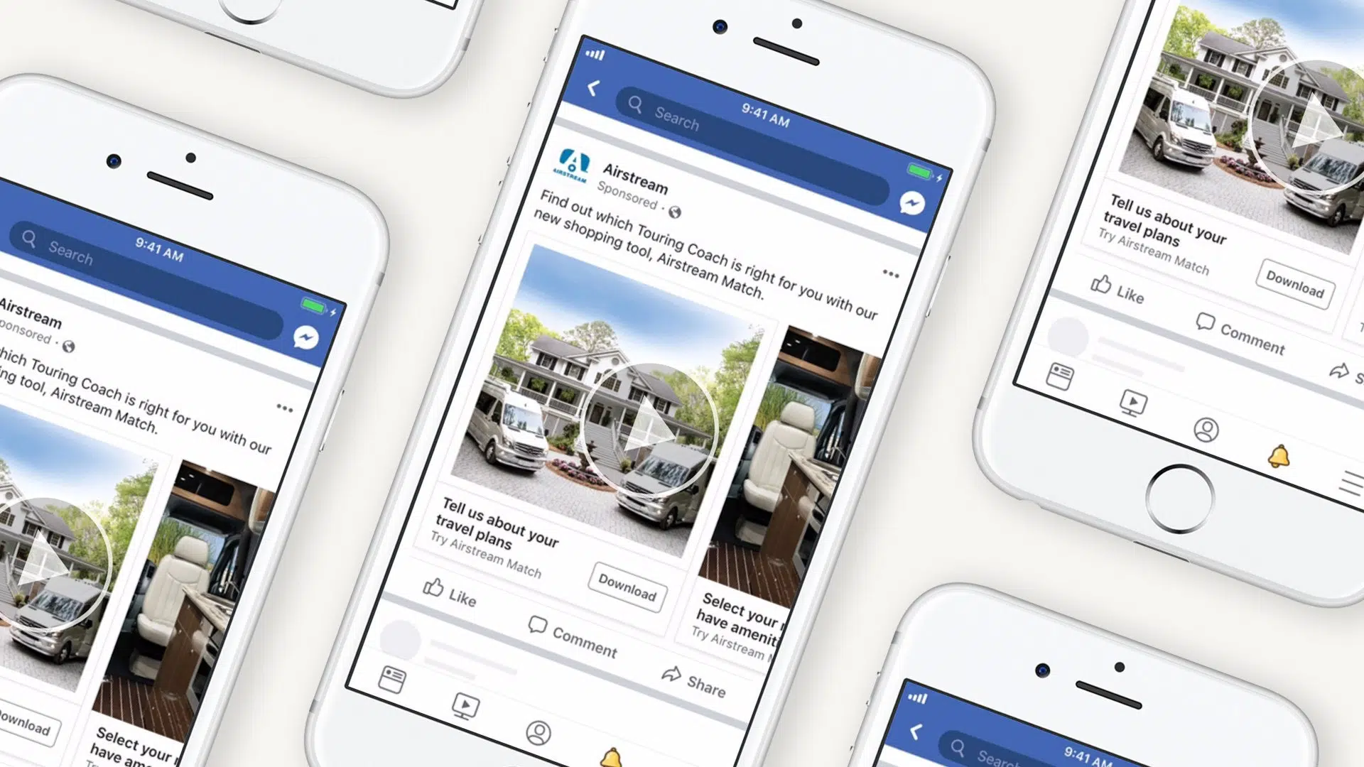 Airstream Facebook Ads on iPhone