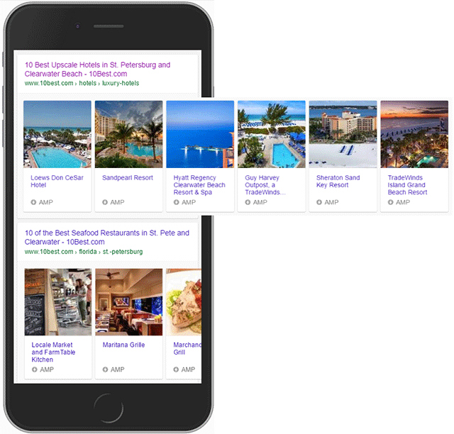 hotel mobile carousel search result