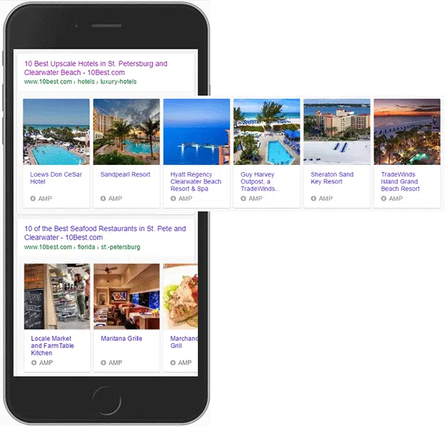 hotel mobile carousel search result