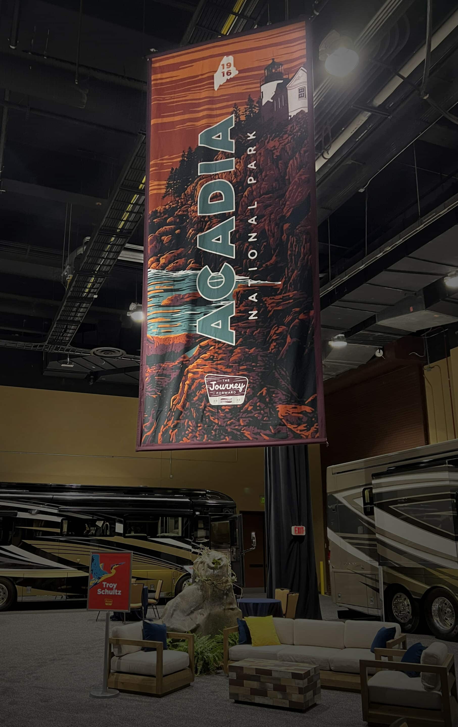 Newmar Dealer Meeting event Acadia banner