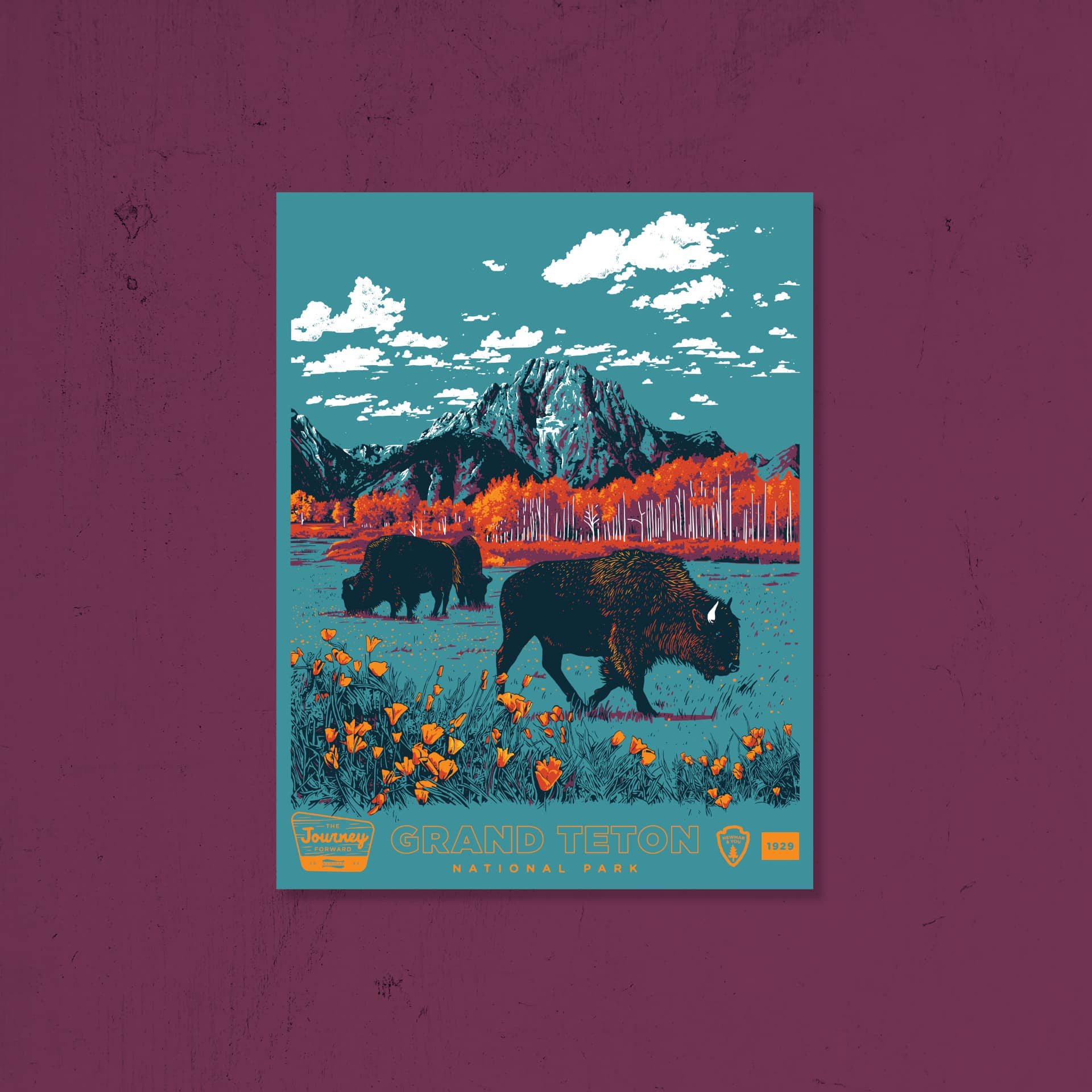 Newmar Dealer Meeting poster Tetons